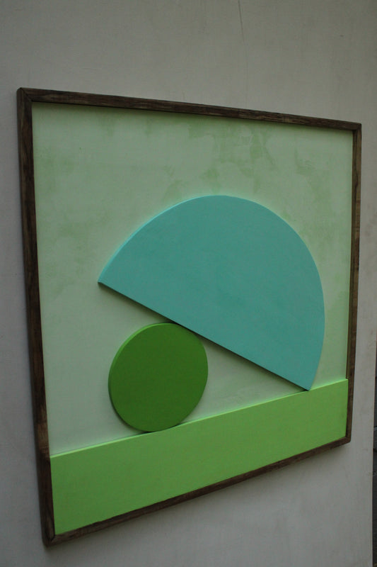 abstract painting,oil on wood.