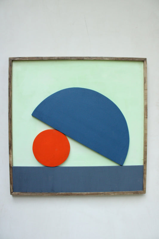 abstract painting,oil on wood.