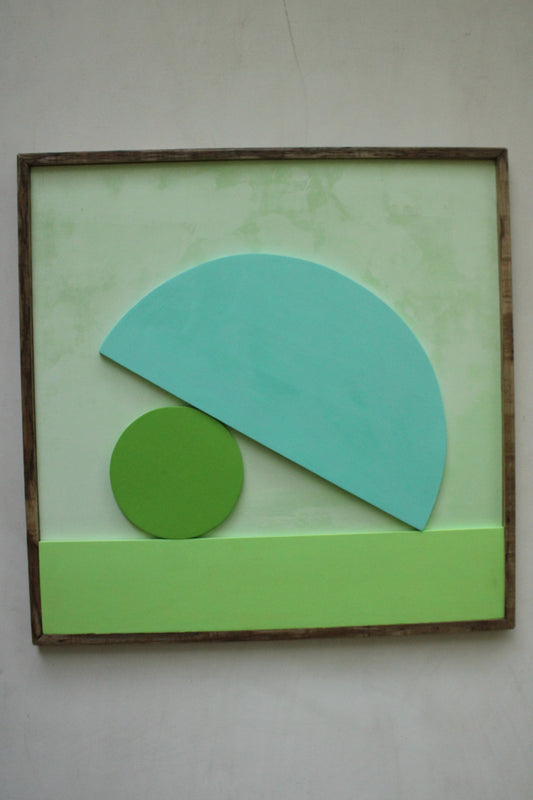 abstract painting,oil on wood.